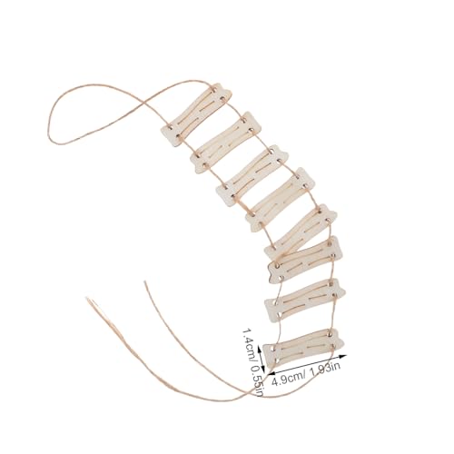 Parliky Miniatur Holzseilleiter Dekorative Handgefertigte Puppenhaus Leiter für Feengärten Miniaturlandschaften und DIY Bastelprojekte Charmantes Design für Kreative Spielideen und Parliky Miniatur Holzseilleiter Dekorative Handgefertigte Puppenhaus Leiter für Feengärten Miniaturlandschaften und DIY Bastelprojekte Charmantes Design für Kreative Spielideen und von Parliky