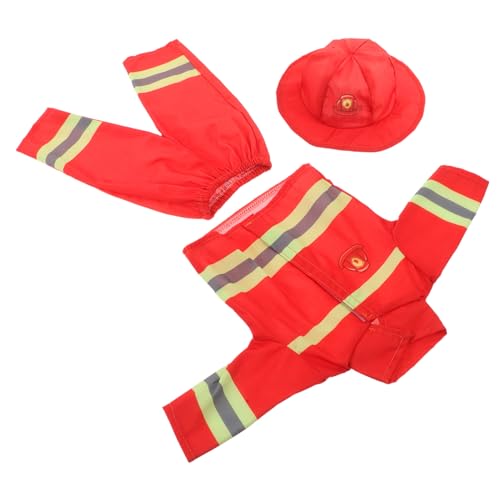 Parliky Puppenkostüm Feuerwehrmann mit Helm und Hose Strapazierfähige Feuerwehr uniform für Mädchen Vielseitige Puppenkleidung für Rollenspiele und Geburtstagsgeschenke Parliky Puppenkostüm Feuerwehrmann mit Helm und Hose Strapazierfähige Feuerwehr uniform für Mädchen Vielseitige Puppenkleidung für Rollenspiele und Geburtstagsgeschenke von Parliky