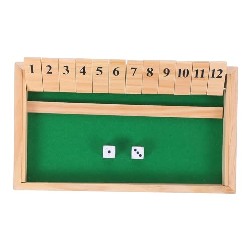 Parliky Shut The Box Holzspiel Brettspiel mit Würfeln und Nummerierten Holzteilen Strategisches Denkspiel für Familie Erwachsene Klassisches Zahlenspiel für Zuhause Party Pub Parliky Shut The Box Holzspiel Brettspiel mit Würfeln und Nummerierten Holzteilen Strategisches Denkspiel für Familie Erwachsene Klassisches Zahlenspiel für Zuhause Party Pub von Parliky