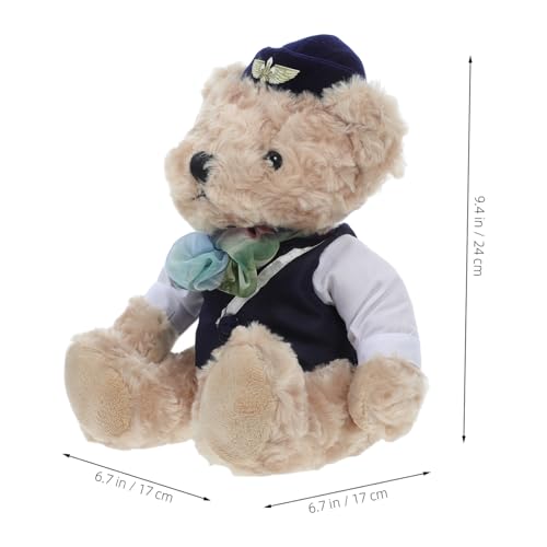 Parliky Weiches Plüschtier Bär Kuscheliges Stofftier mit PP Baumwolle Sitzend Flauschiges Teddybär Geschenk für Sofa Dekor und Reisespielzeug Parliky Weiches Plüschtier Bär Kuscheliges Stofftier mit PP Baumwolle Sitzend Flauschiges Teddybär Geschenk für Sofa Dekor und Reisespielzeug von Parliky