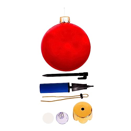 Parliky Weihnachtsballons Weihnachten übergroßer aufblasbarer Ball Riesige Ornamente Weihnachten im Freien aufblasbare weihnachtskugeln aufblasbarer weihnachtsball Weihnachtsdekorationen von Parliky
