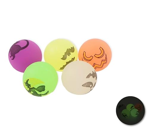 Packung mit 3 fluoreszierenden Gummibällen in verschiedenen Modellen, 3 cm Packung mit 3 fluoreszierenden Gummibällen in verschiedenen Modellen, 3 cm von Partilandia