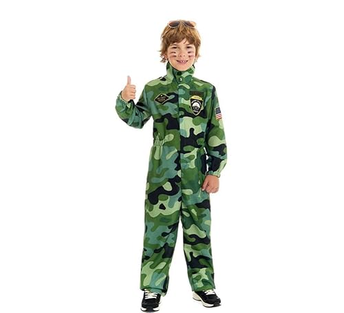 Partilandia Camouflage-Kostüm für Kinder (Größe 10-12 Jahre) von Partilandia