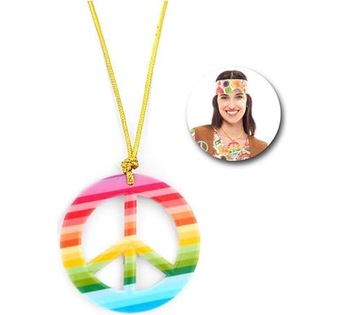 Partilandia Hippie Regenbogen-Halsband (Einheitsgröße) von Partilandia