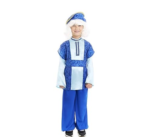 Partilandia Kostüm König Melchor, blau, mit Mütze, für Jungen (Größe 5-6 Jahre) von Partilandia