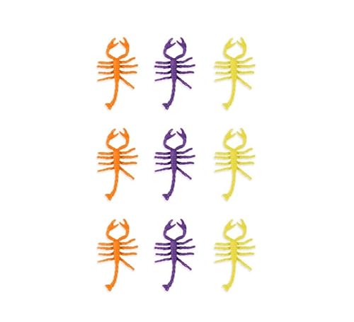 Partilandia Packung mit 9 dekorativen, dreifarbigen Skorpionen Partilandia Packung mit 9 dekorativen, dreifarbigen Skorpionen von Partilandia