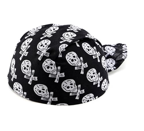 Partilandia Piratenkappe mit Totenkopf-Motiv für Kinder (Einheitsgröße) von Partilandia