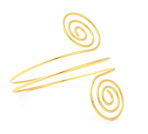 Partilandia Römischer Armreif mit goldenen Spiralen (Einheitsgröße) von Partilandia