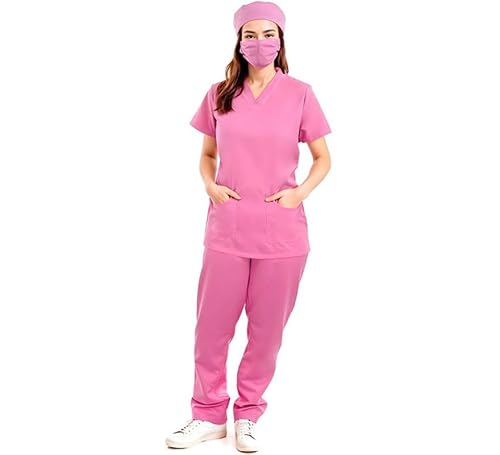 Partilandia Rosa Ärztenkostüm für Damen (Größe L) von Partilandia