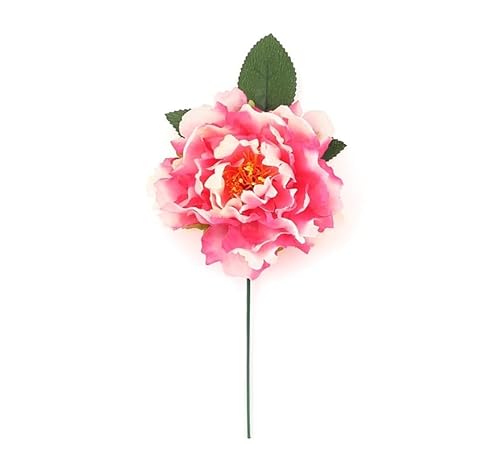 Partilandia Rosa und weiße Blume mit Clip, 14 cm (Einheitsgröße) von Partilandia