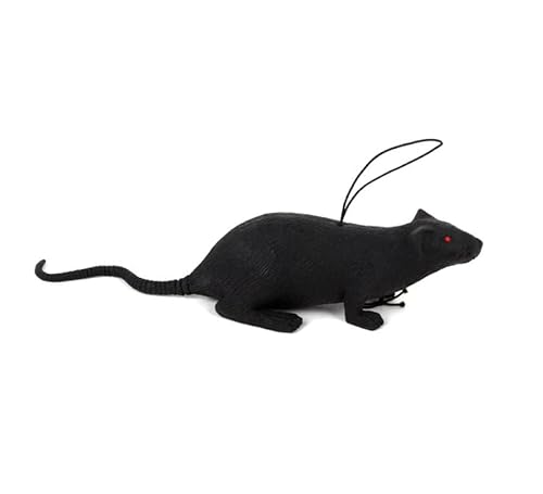 Partilandia Schwarze Maus mit 11 cm langem Seil Partilandia Schwarze Maus mit 11 cm langem Seil von Partilandia