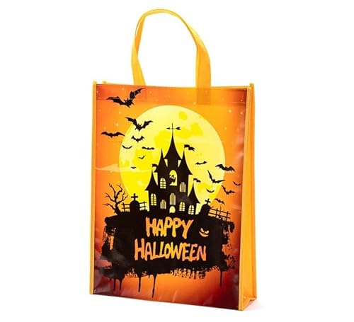 Partilandia Tasche Happy Halloween, orange, 38 x 30 x 10 cm von Partilandia