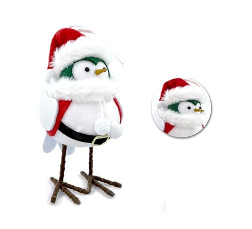 Weiße Weihnachtsvogelpuppe, 18 cm von Partilandia