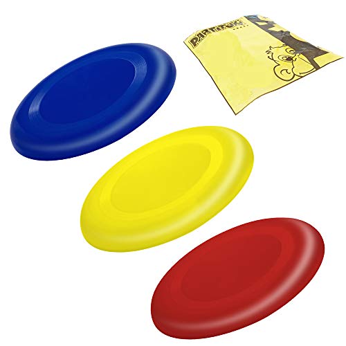 PARTITUKI Packung mit 3 Flugscheiben für Kinder sehr leicht zu halten. Viel sicherer als Standard Frisbees. Flugringe für Kinder von PARTITUKI