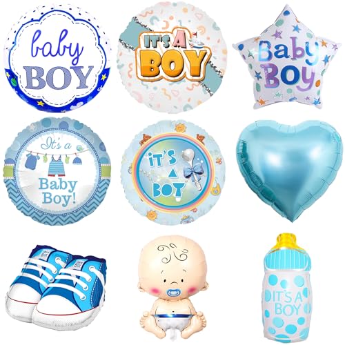 Party Austria 9x Folienballon Baby (Baby Boy) von Party Austria