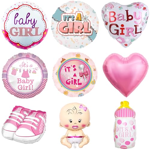 Party Austria 9x Folienballon Baby (Baby Girl) von Party Austria