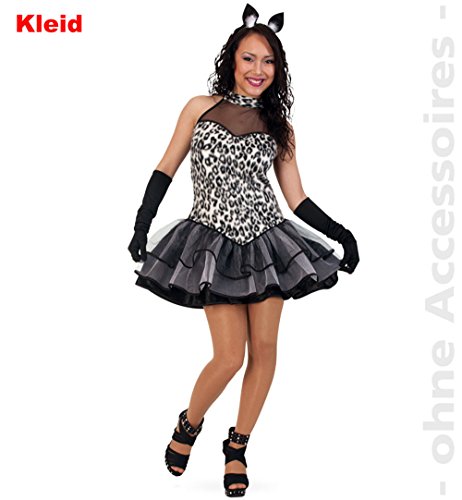 Party-Chic 13333 Damen Kostüm Pretty Leo-Kleid mit Rüschen Mini-Rock-Gr. 40 von Party-Chic