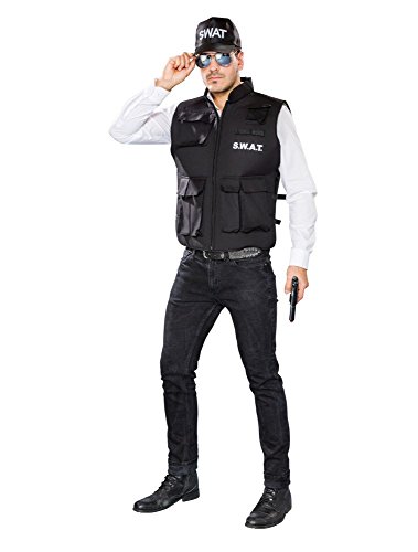 Party-Chic 14584 Herren Kostüm-SWAT-Weste-Gr. XXL von Party-Chic