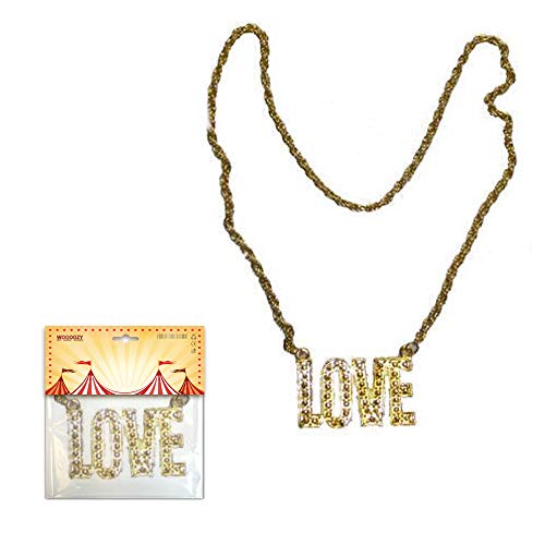 Party Discount ® Kette LOVE, Goldfarben PREISHIT von Party Discount