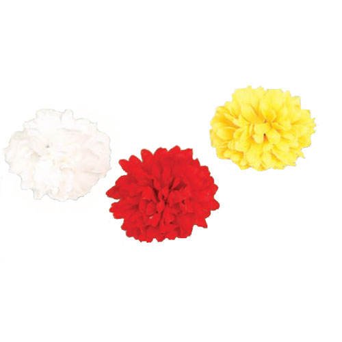 Party-Discount Ansteck-Chrysantheme, 10cm, rot von Party-Discount