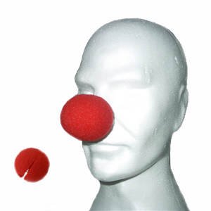 Party-Discount Nase Clown aus Schaumstoff, 1 Stück, rot von Party-Discount