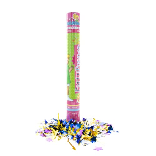 Party Factory `Bibi Blocksberg´ Party Popper 1er Set, 40 cm Konfettikanone mit bunt schimmerndem Konfetti, bis zu 8 m Flughöhe von Party Factory