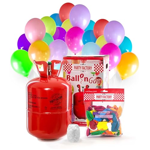 Party Factory Ladenburg Helium Flasche für 50 Luftballons Party Factory Ballons inkl. 50 Ballons Party Factory Ladenburg Helium Flasche für 50 Luftballons Party Factory Ballons inkl. 50 Ballons von Party Factory