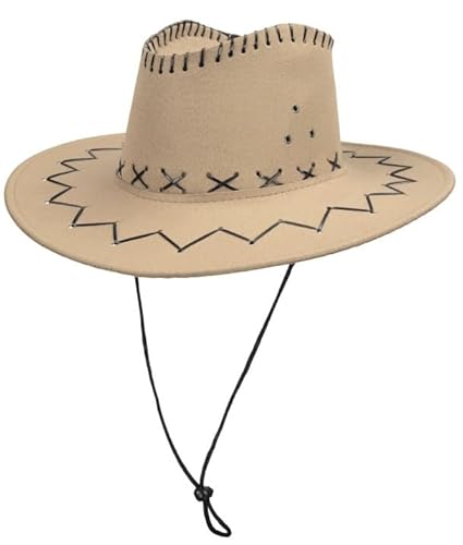 Party Pro 86010007, Chapeau Buffalo Luxe beige von Party Pro