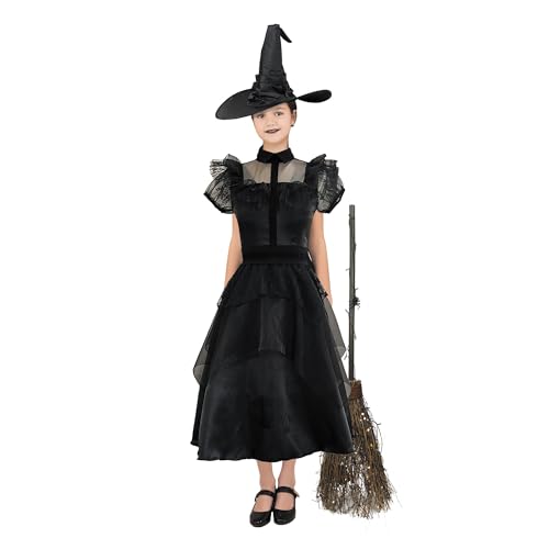 Party Pro 8729221012, Déguisement Enfant Robe de bal sorcière chic 10-12 ans von Party Pro