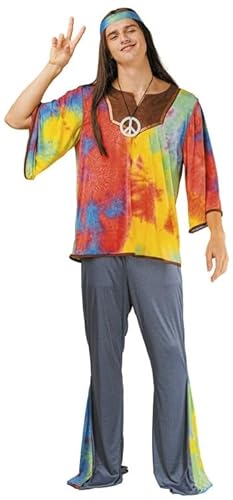 Party Pro 87296416, Déguisement Hippy Groovy Homme, Adulte von Party Pro