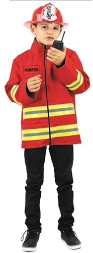 Party Pro 9044079, Feuerwehrjacke, bedruckt, 7-9 Jahre von Party Pro