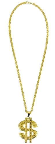 Party Pro 91237, Collier Dollar métal doré von Party Pro