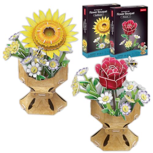 3D-Puzzle Blume DIY Rose + Sonnenblume | 2er Pack 3D-Puzzle für Erwachsene und Kinder | Modellbausätze zum Zusammenbauen von künstlichen Blumen | 120 Teile | 3D-Puzzles | Geschenke zum Valentinstag 3D-Puzzle Blume DIY Rose + Sonnenblume | 2er Pack 3D-Puzzle für Erwachsene und Kinder | Modellbausätze zum Zusammenbauen von künstlichen Blumen | 120 Teile | 3D-Puzzles | Geschenke zum Valentinstag von Party town