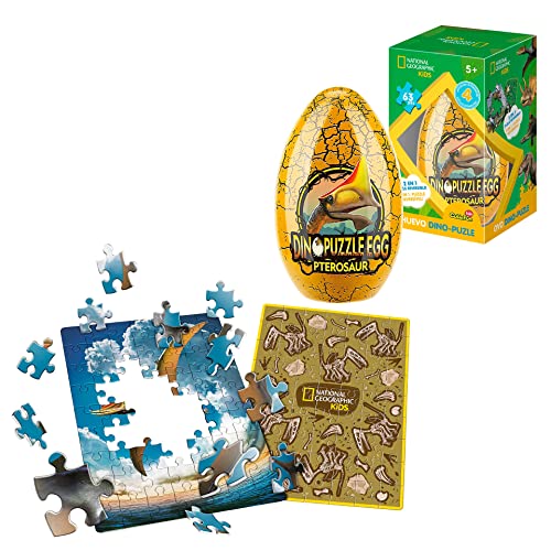 National Geographic Dinosaurier-Puzzle, wendbar, 5 Jahre Pterosaur, Eier-Dinosaurier, Dinosaurier, Spielzeug, Dinosaurier-Spiele von Party town