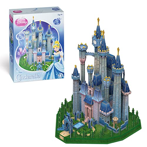 Party town 8436598032178 Schloss, Cinderella, 3D Prinzessinnen, Mädchen und Kinder ab 8 Jahren, Disney-Puzzle, 365 Teile von Party town