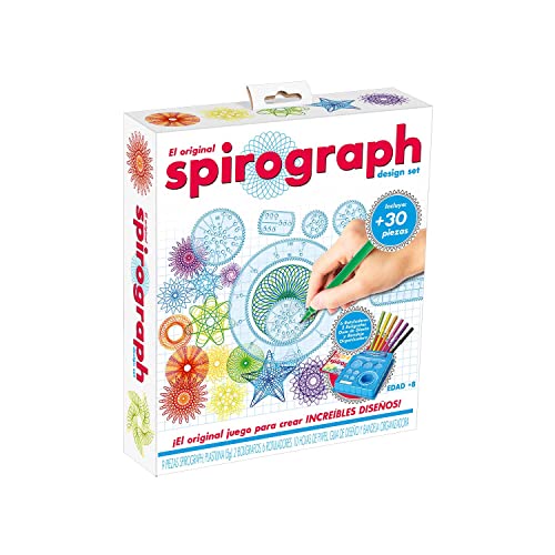 Spirograph Kinder - Spirograph Design | Spiral Designer | Mandala Schablone | Kreativ Set für Kinder | +30 Stücke | spielzeug ab 8 jahre mädchen und Jungen von Party town