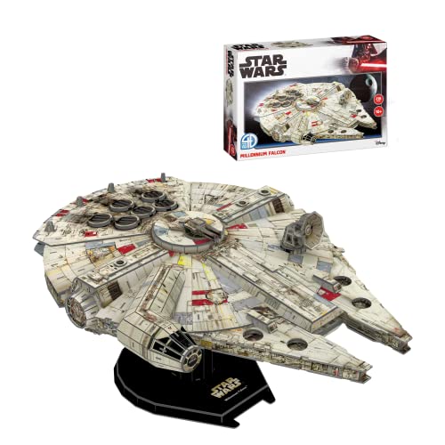 Star Wars Modellbausautz - Modellbau Millenium Falcon | 4d Puzzle Star Wars | Kinder und Erwachsene | Star Wars Modellbausatz Erwachsene | 216 Stück von Party town