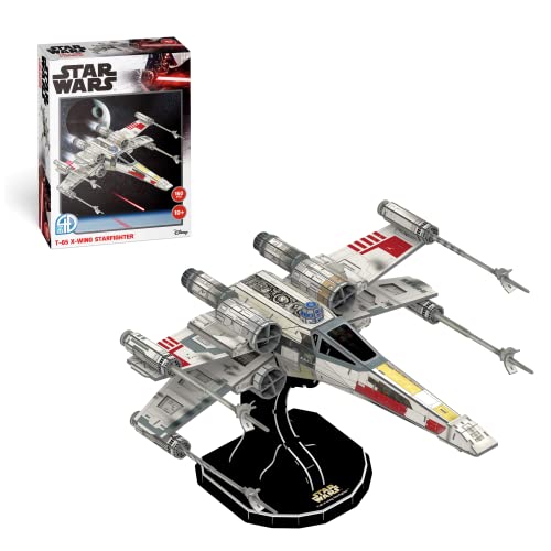 Star Wars Modellbausautz - Modellbau X Wing 38 cm | 4d Puzzle Star Wars | Kinder und Erwachsene | Star Wars Modellbausatz Erwachsene | 160 Stück von Party town