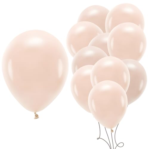 ECO-Latexballons, Creme, Pastell, Hellrosa, 30 cm, 10 Stk von PartyDeco