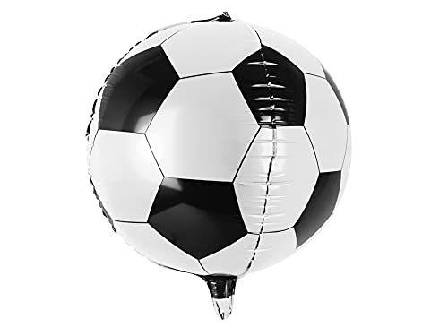 PartyDeco Folienballon Ball 40cm Geburtstag Fußball von PartyDeco