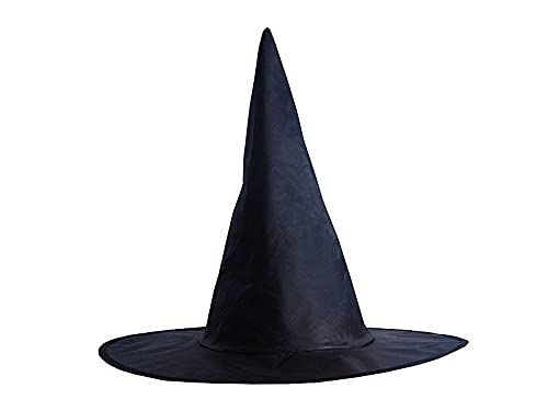 PartyDeco Hexenhut für Kinder, Halloween, spitz, Schwarz, 35 cm von PartyDeco