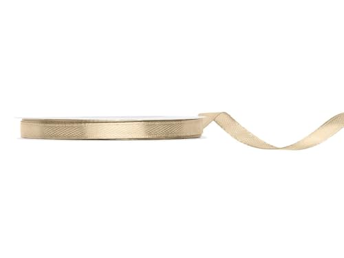 PartyDeco Satin Geschenkband Gold 25m 6mm breit von PartyDeco