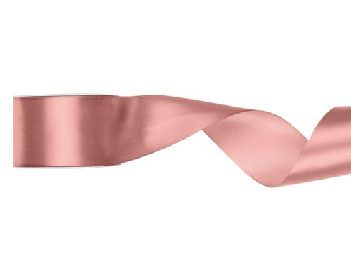 PartyDeco Satin Geschenkband roségold 25m 50mm breit von PartyDeco