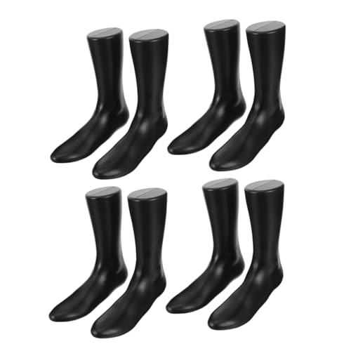 PartyKindom 1 Satz Fußform-schuhspanner Laufsocken Herren Weiße Söckchen Viertelsocken Für Herren Anzeige Fußmodell Fußpuppe Für Fußkettchen Schaufensterpuppe Für Socke Plastik Black 4 Stück von PartyKindom