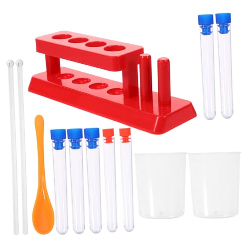 PartyKindom 1 Satz Stem Experimentier für Test Tubenhalter mit Testtuben Messbechern Rührstäbchen und Probenlöffel Wissenschaftliche Lernspielzeuge für Kreative Experimente PartyKindom 1 Satz Stem Experimentier für Test Tubenhalter mit Testtuben Messbechern Rührstäbchen und Probenlöffel Wissenschaftliche Lernspielzeuge für Kreative Experimente von PartyKindom
