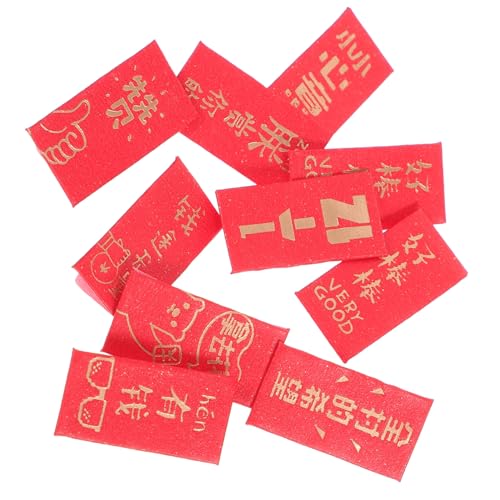 PartyKindom 10 Stück Maßstab Papier Miniatur Rote Geldbeutel Zufälliger Stil für Puppenhaus Zubehör und Mini Haus Dekoration PartyKindom 10 Stück Maßstab Papier Miniatur Rote Geldbeutel Zufälliger Stil für Puppenhaus Zubehör und Mini Haus Dekoration von PartyKindom