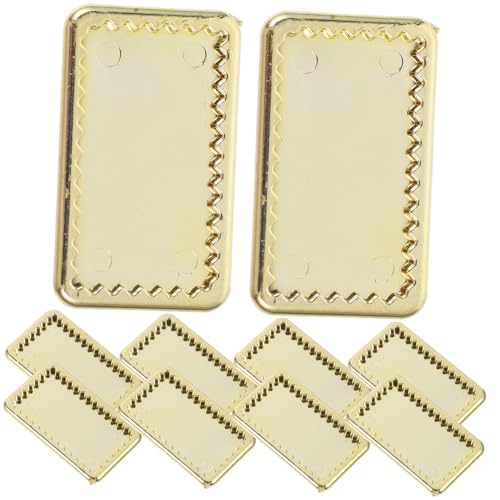 PartyKindom 10 Stück Teiliges Mini Geschirr Goldfarbene Miniatur Teller Puppenhaus Dekoration Mini Tabletts für DIY Puppenhaus Zubehör PartyKindom 10 Stück Teiliges Mini Geschirr Goldfarbene Miniatur Teller Puppenhaus Dekoration Mini Tabletts für DIY Puppenhaus Zubehör von PartyKindom