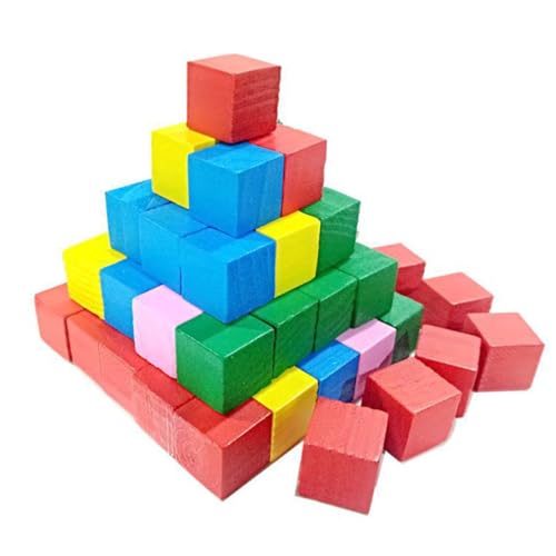 PartyKindom 100 Stück Holzbausteine Quadratisch Kleine Handliche Holzwürfel Robuste Pädagogische Bastelwürfel für Vielseitige und Spielblöcke für Kreative Frühförderung PartyKindom 100 Stück Holzbausteine Quadratisch Kleine Handliche Holzwürfel Robuste Pädagogische Bastelwürfel für Vielseitige und Spielblöcke für Kreative Frühförderung von PartyKindom