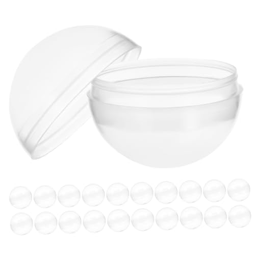 PartyKindom 100 Stück Transparente Befüllbare Kapseln für Spielzeugautomaten Leere Runde Kunststoffkugeln als Partygeschenke für Kinderfeste und Osterüberraschungen PartyKindom 100 Stück Transparente Befüllbare Kapseln für Spielzeugautomaten Leere Runde Kunststoffkugeln als Partygeschenke für Kinderfeste und Osterüberraschungen von PartyKindom