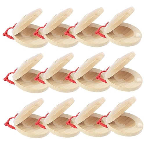 PartyKindom 12 Stck Teiliges Holz Kastagnetten für Kleines Schlaginstrument mit Glatter Oberfläche Fördert Koordination und Musikalische Früherziehung für Jungen und Mädchen PartyKindom 12 Stck Teiliges Holz Kastagnetten für Kleines Schlaginstrument mit Glatter Oberfläche Fördert Koordination und Musikalische Früherziehung für Jungen und Mädchen von PartyKindom